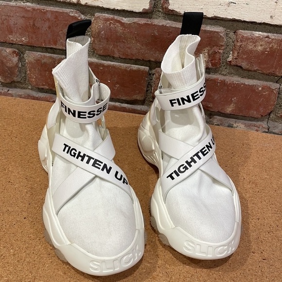 The Kooples x Slick Woods high top trainers luxury designer platform sneakers 40 - Picture 7 of 9